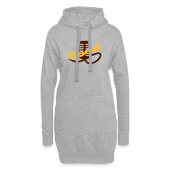 Vocal | Gesang | Musik | Band | Rockband - Sweat-shirt à capuche long Femme - gris chiné - Devant