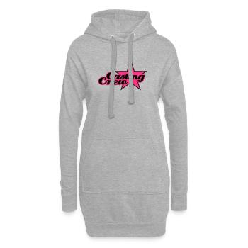 Casting Crew | Star | Stern - Sweat-shirt à capuche long Femme - gris chiné - Devant