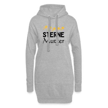 Sterne Mutter Mama Muttertag Familie Geschenk - Hoodie-Kleid - Grau meliert - Vorne