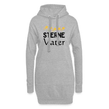 Sterne Vater Vatertag Familie Sprüche Geschenk - Hoodie-Kleid - Grau meliert - Vorne