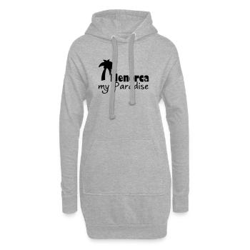 Menorca Paradise Urlaub Geschenk - Hoodie-Kleid - Grau meliert - Vorne