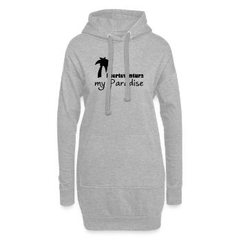 Fuerteventura Paradise Urlaub Geschenk - Hoodie-Kleid - Grau meliert - Vorne