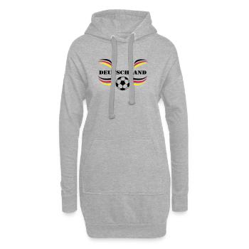 Deutschland Fußball Kult Shirt (25) - Hoodie-Kleid - Grau meliert - Vorne