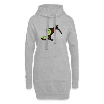 Kiwi - Hoodie-Kleid - Grau meliert - Vorne