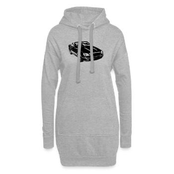 SLK Roadster Cabrio (25) - Hoodie-Kleid - Grau meliert - Vorne