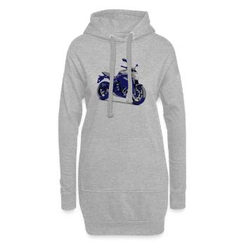 er 6n - Hoodie-Kleid - Grau meliert - Vorne