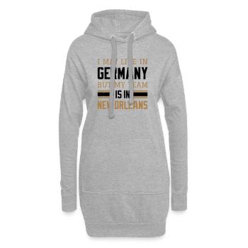 New Orleans - Hoodie-Kleid - Grau meliert - Vorne