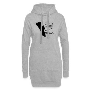 Fanoe - Hoodie-Kleid - Grau meliert - Vorne