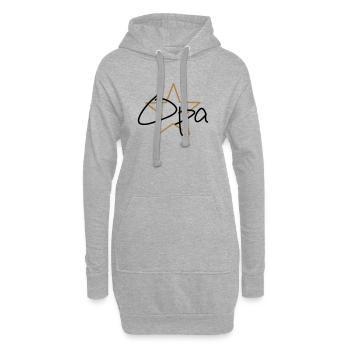 bester Opa - Hoodie-Kleid - Grau meliert - Vorne