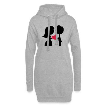Lustige Geschenke zur Hochzeit - Hoodie-Kleid - Grau meliert - Vorne