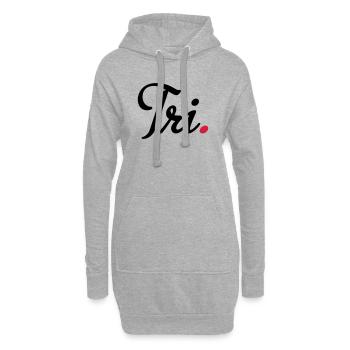 Triathlon - Hoodie-Kleid - Grau meliert - Vorne
