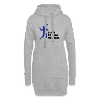 Fistball - Sweat-shirt à capuche long Femme - gris chiné - Devant