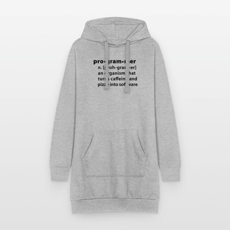 Programmer definition - Programmer la définition Sweat-shirt à capuche long Femme