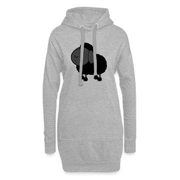 Schwarzes Schaf - Hoodie-Kleid - Grau meliert - Vorne