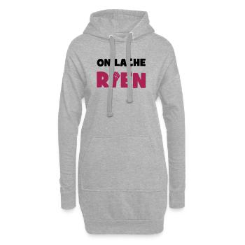 Wir verlieren nichts! - Hoodie-Kleid - Grau meliert - Vorne