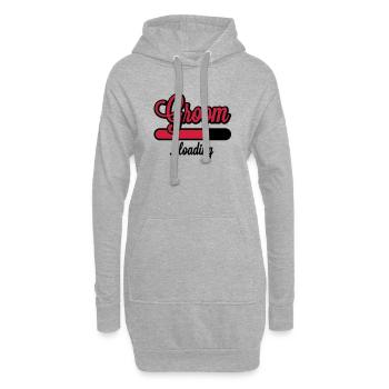 Groom loading | Stag Night - Sweat-shirt à capuche long Femme - gris chiné - Devant