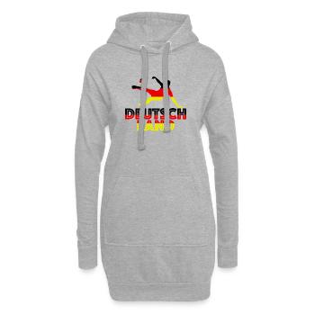 Deutschland - Hoodie-Kleid - Grau meliert - Vorne