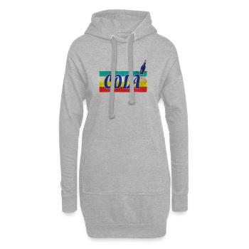 Cola Vintage / Cadeau retro boissons limonade - Sweat-shirt à capuche long Femme - gris chiné - Devant