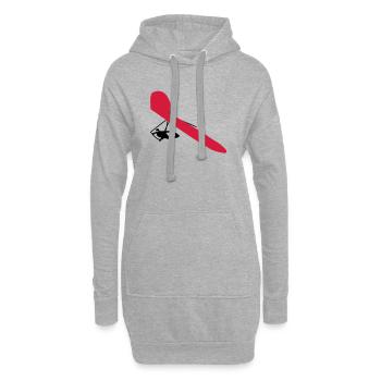 Drachenflieger - Hoodie-Kleid - Grau meliert - Vorne