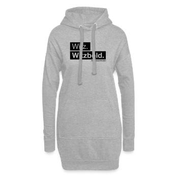Witz. Witzbold. - Hoodie-Kleid - Grau meliert - Vorne