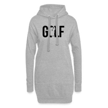 vague - Sweat-shirt à capuche long Femme - gris chiné - Devant