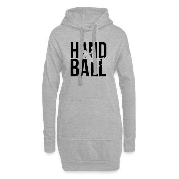 handball handbal - Sweat-shirt à capuche long Femme - gris chiné - Devant