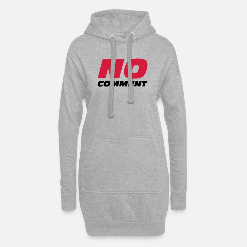 No Comment - Hoodie-Kleid - Grau meliert