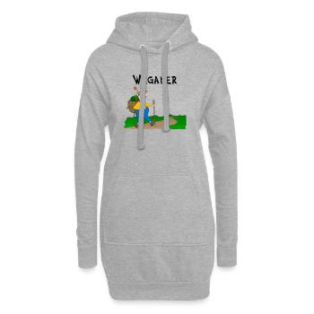 Wanderlust - Hoodie-Kleid - Grau meliert - Vorne