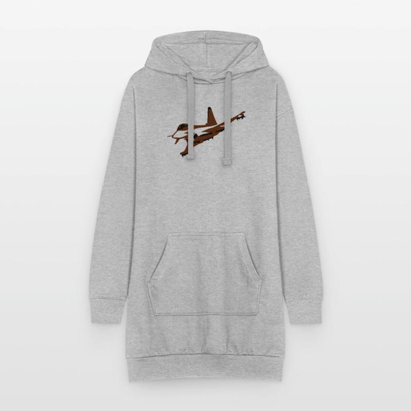 fighter_vektor 2farbig Hoodie Dress