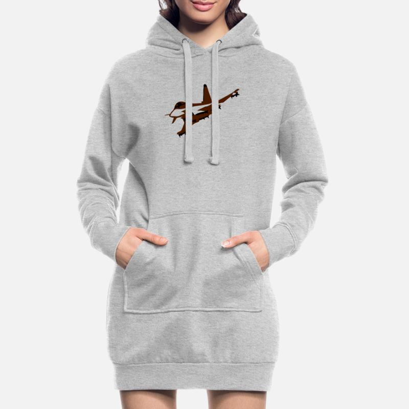 fighter_vektor 2farbig Hoodie Dress