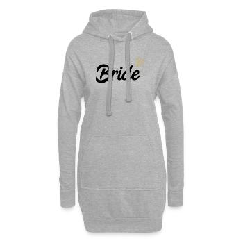 Mariée mariée t-shirt I Bachelorette Party JGA - Sweat-shirt à capuche long Femme - gris chiné - Devant
