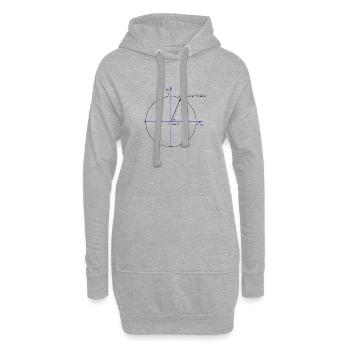 Eulers Formel - Hoodie-Kleid - Grau meliert - Vorne
