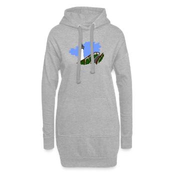 Leuchtturm Egmond - Hoodie-Kleid - Grau meliert - Vorne
