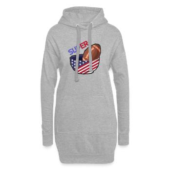 American Football Finale Champions Lustig Team - Hoodie-Kleid - Grau meliert - Vorne