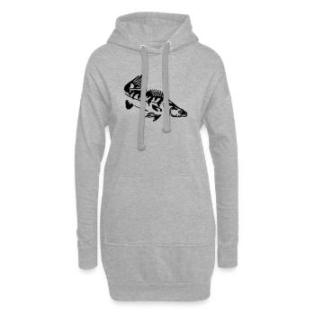Zander - Hoodie-Kleid - Grau meliert - Vorne