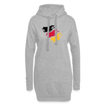 Design Germany - Hoodie-Kleid - Grau meliert - Vorne