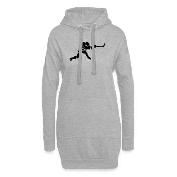 Eishockey - Hoodie-Kleid - Grau meliert - Vorne