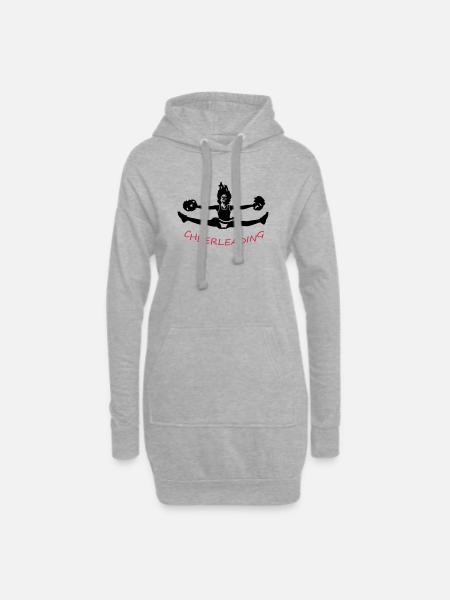 Cheerleading - Hoodie-Kleid - Grau meliert