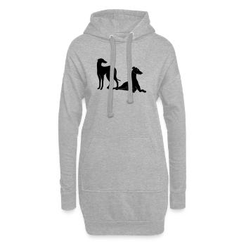 Gruppe Galgos - Hoodie-Kleid - Grau meliert - Vorne