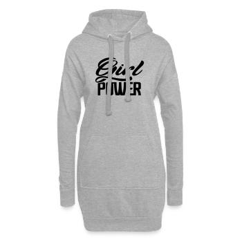 girlpower - Hoodie-Kleid - Grau meliert - Vorne