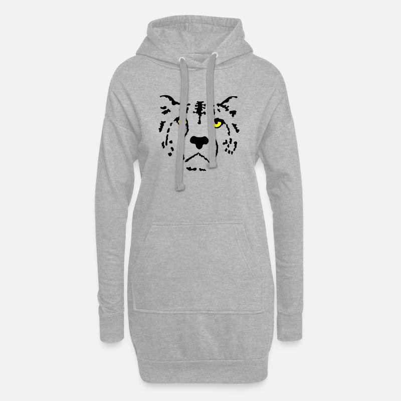 Gepard - Hoodie-Kleid - Grau meliert