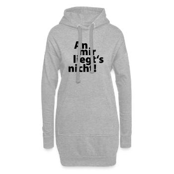 an mir liegts nicht - Hoodie-Kleid - Grau meliert - Vorne