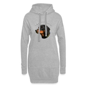 Slovenský Kopov Portrait - Hoodie-Kleid - Grau meliert - Vorne