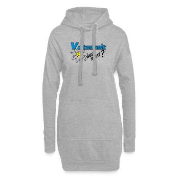 Volksmusik Edelweiß Emblem - Hoodie-Kleid - Grau meliert - Vorne