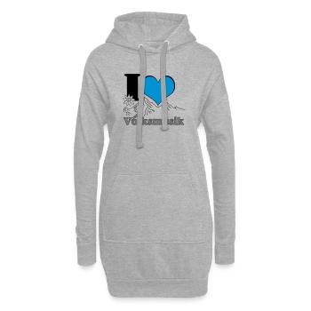 Volksmusik , Volksfest , Fun Shirt , Bayern (25) - Hoodie-Kleid - Grau meliert - Vorne