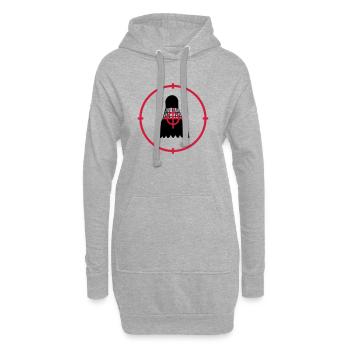 Badminton - Hoodie-Kleid - Grau meliert - Vorne