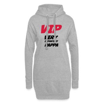 VIP Very Important Pappa - Hoodie-Kleid - Grau meliert - Vorne