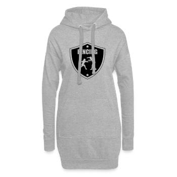 Fencing - Hoodie-Kleid - Grau meliert - Vorne