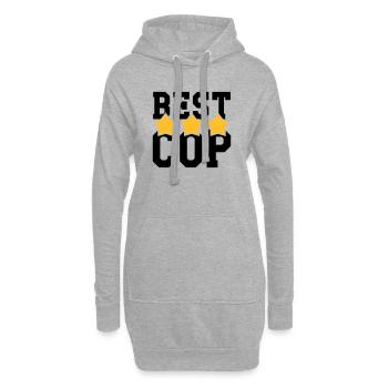 Best Cop ! - Sweat-shirt à capuche long Femme - gris chiné - Devant