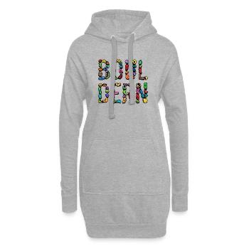 Escalade escalade escalade alpinisme - Sweat-shirt à capuche long Femme - gris chiné - Devant